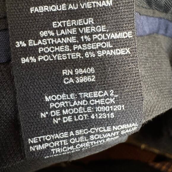 Theory Treeca 2 Portland Check Chino Wool-blend Stretch Pants Multi Sz 4 New - Picture 15 of 16